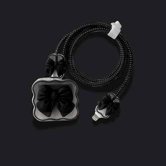 Black Bow Charger Protector