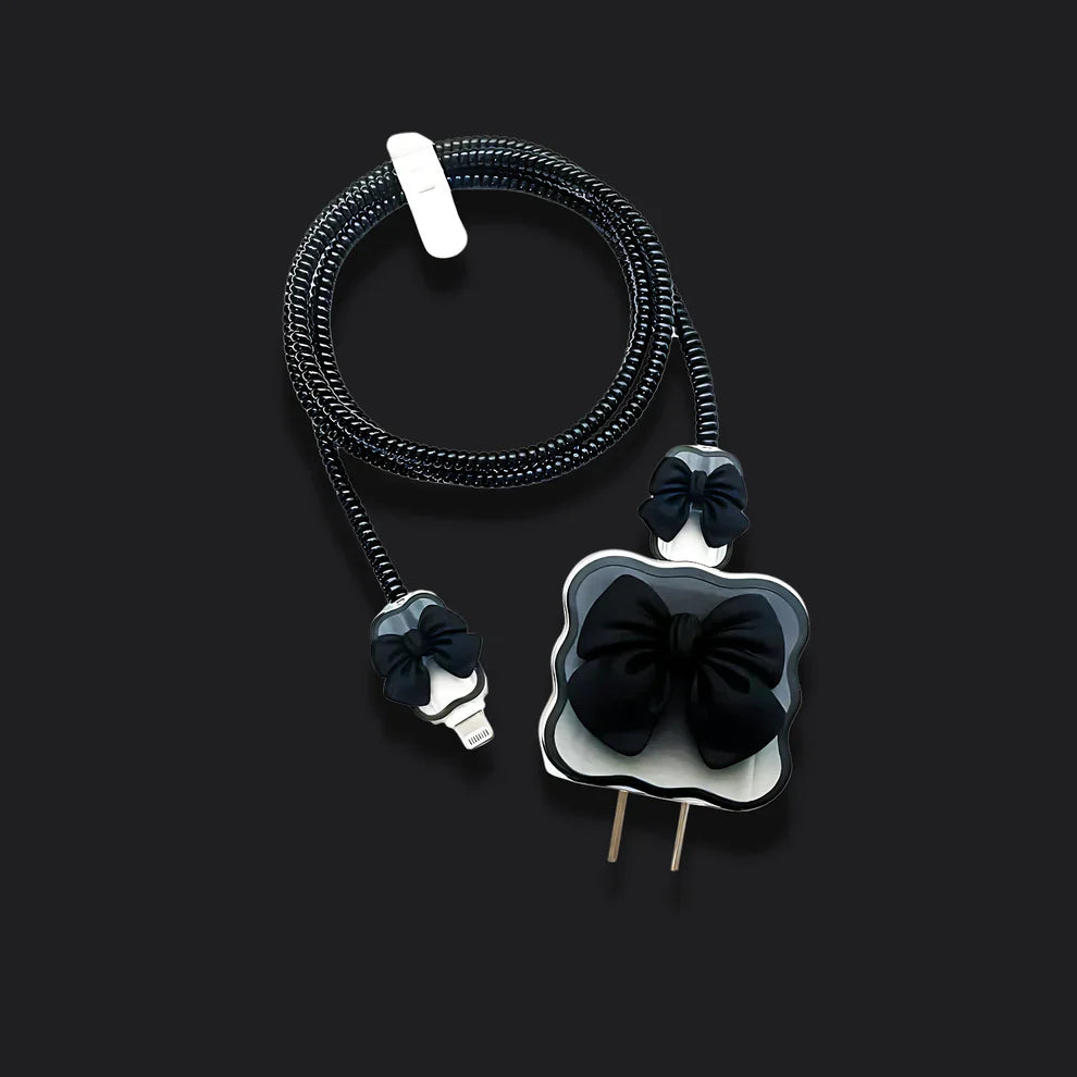Black Bow Charger Protector